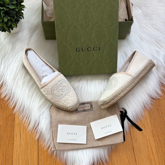 Gucci Ivory White Pilar Espadrilles